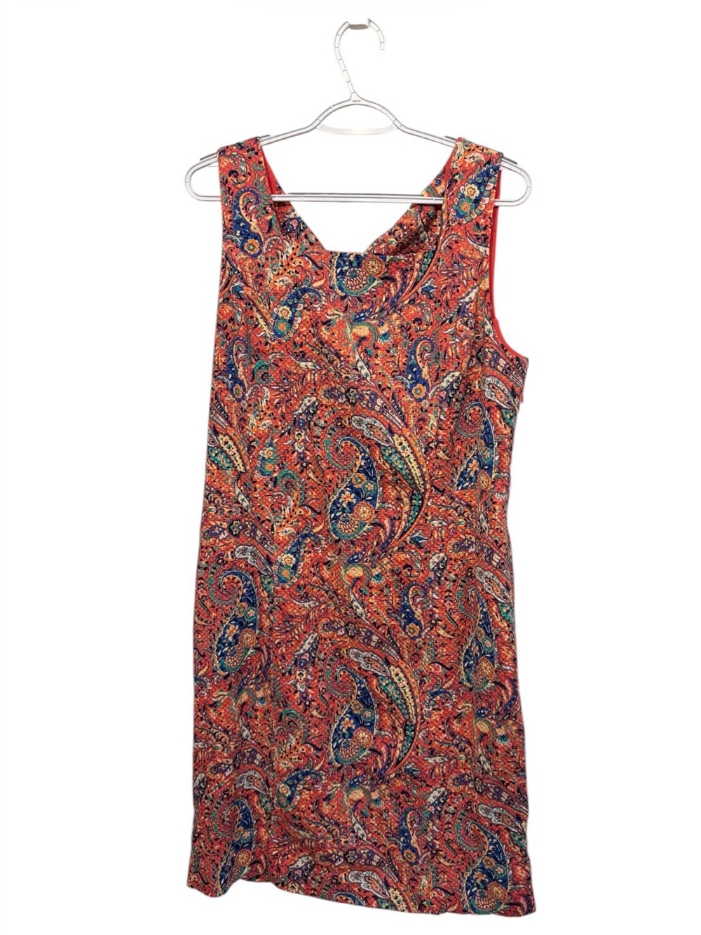 Talbots Paisley Sleeveless Shift Dress